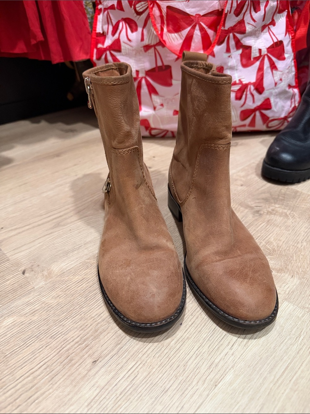 ANTONIO MELANI Brown Suede Ankle Boots